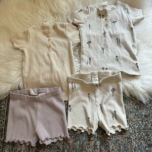 H&M Henley Tee & Shorts Set